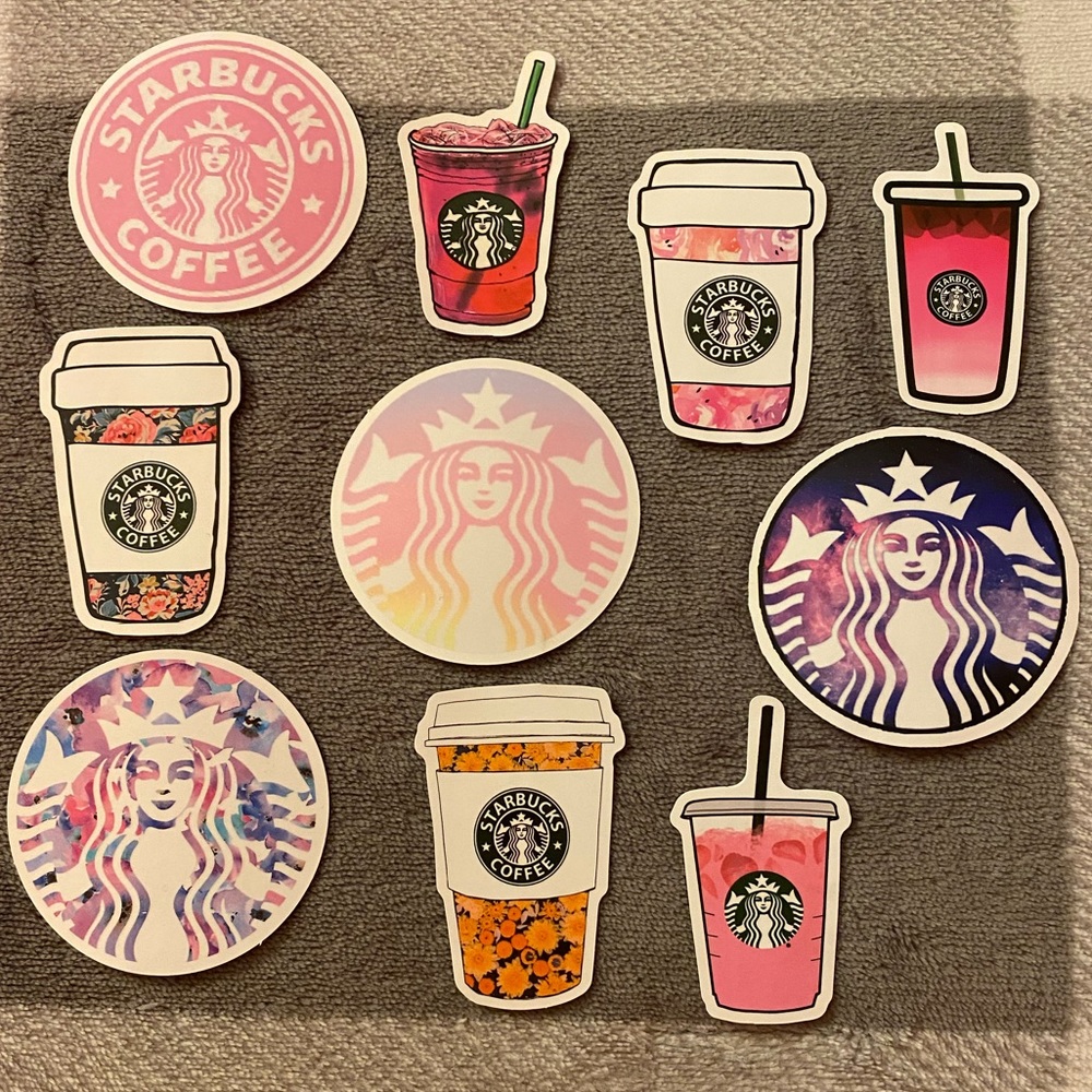 Starbucks logo stickers!!